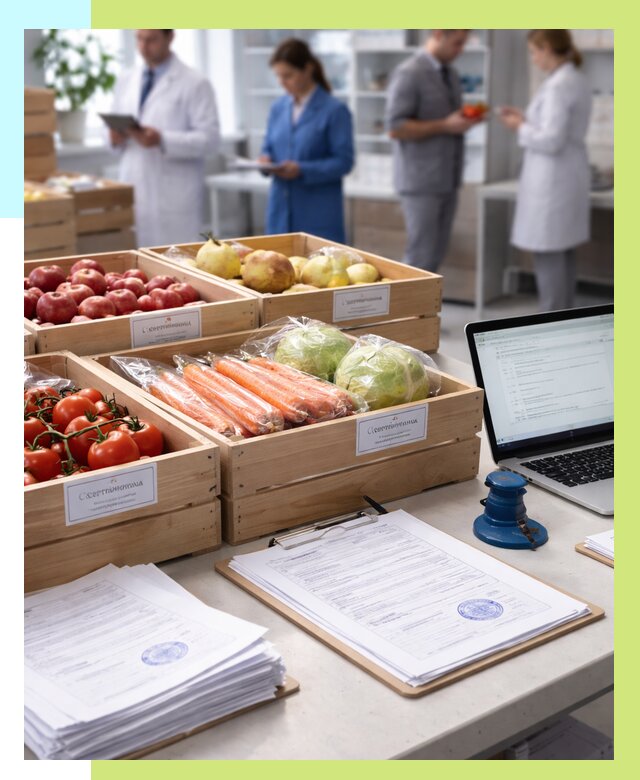 Сертификация овощей и фруктов в Воркуте от 8739 р. | Алешин-Врк