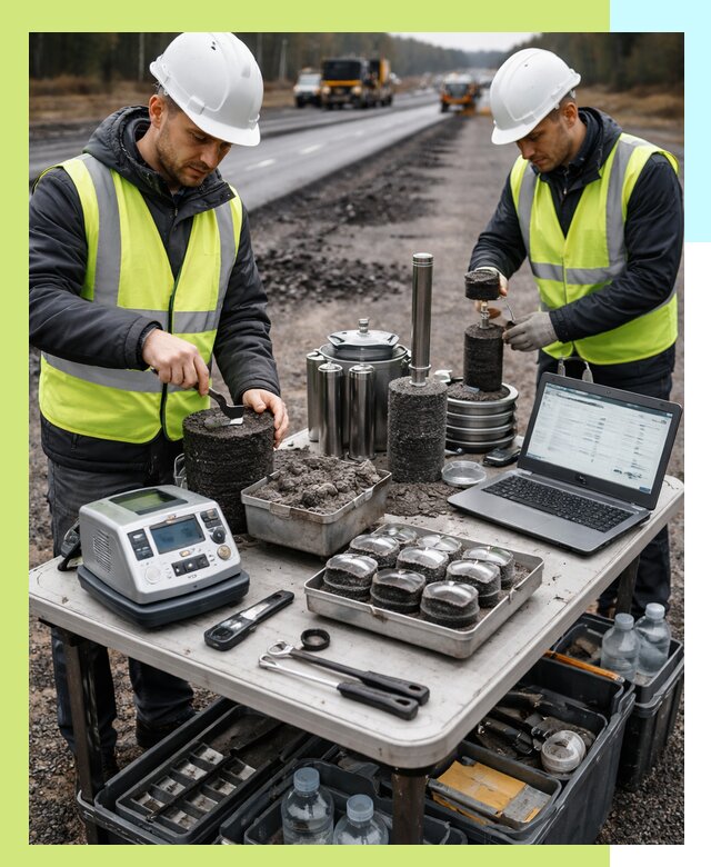 Сертификация асфальта: испытания и подтверждение в Воркуте