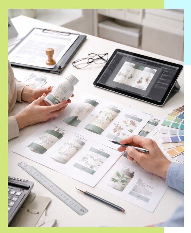 Профессиональная разработка дизайна и текста этикетки продукции в Воркуте