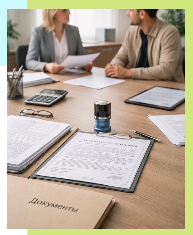 Сертификат соответствия на продукцию в Воркуте от 15422 р.|Алешин-Врк