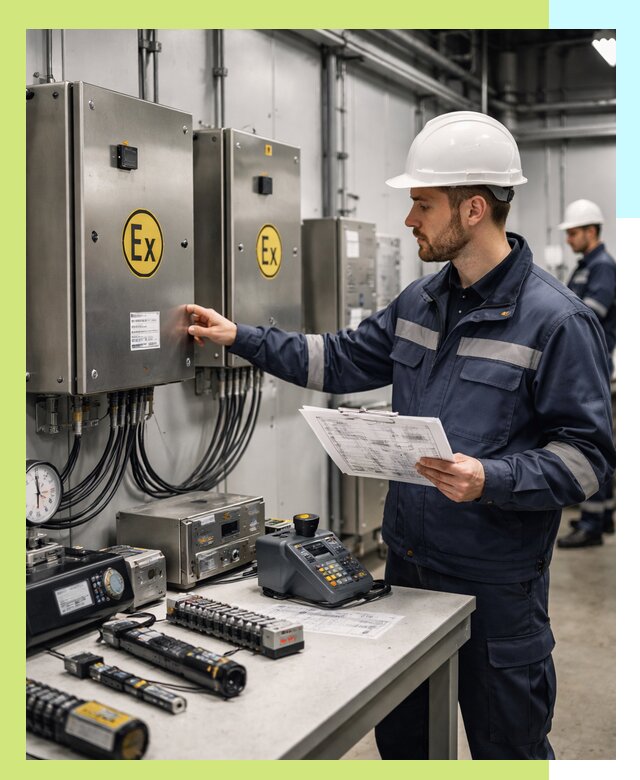 Сертификат взрывозащиты промышленного оборудования в Воркуте