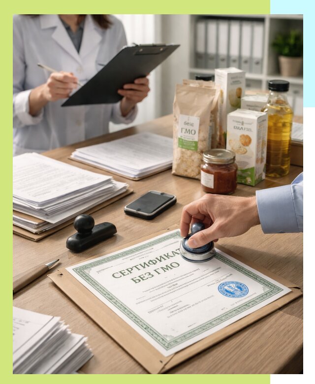 Получение сертификата Без ГМО для продукции в Воркуте