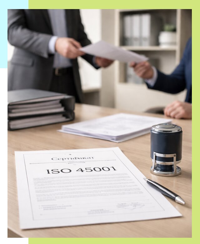 Сертификат ISO 45001 в Воркуте под ключ от 46265 р. | Алешин-Врк