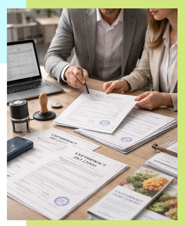 Сертификат ISO 22000 в Воркуте от 41124 р. под ключ | Алешин-Врк